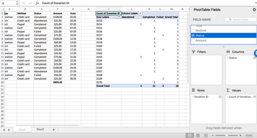 Compile values of a Pivot Table column // PerfectXL Academy