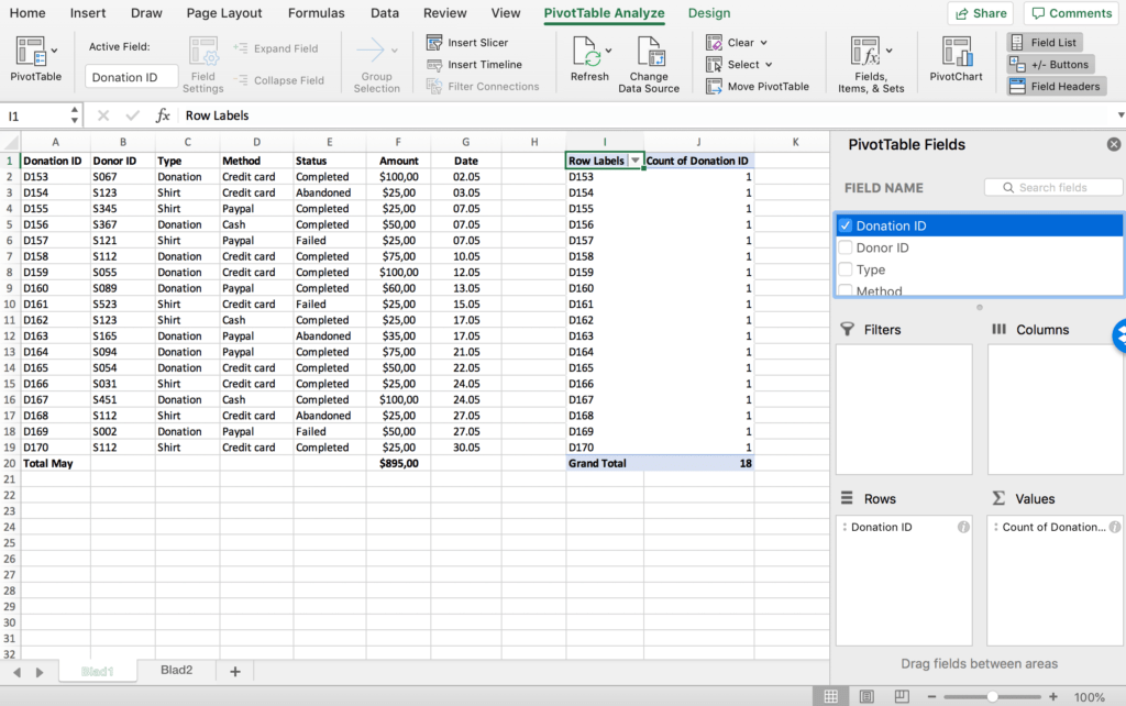 Compile the values of a Pivot Table row // PerfectXL Academy