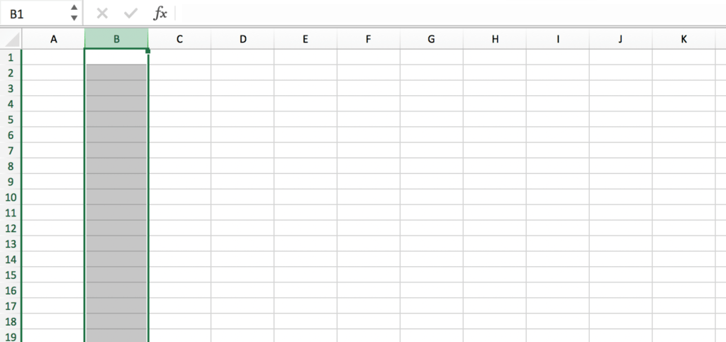 Selecting a column in a spreadsheet // PerfectXL Academy