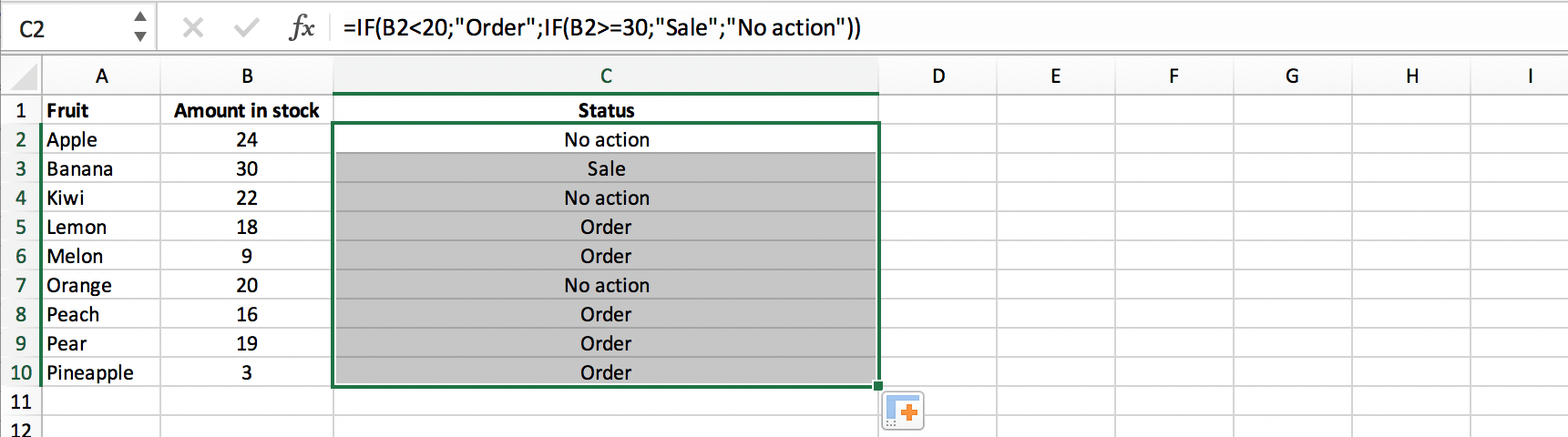 Extending a nested IF formula in Excel // PerfectXL Academy