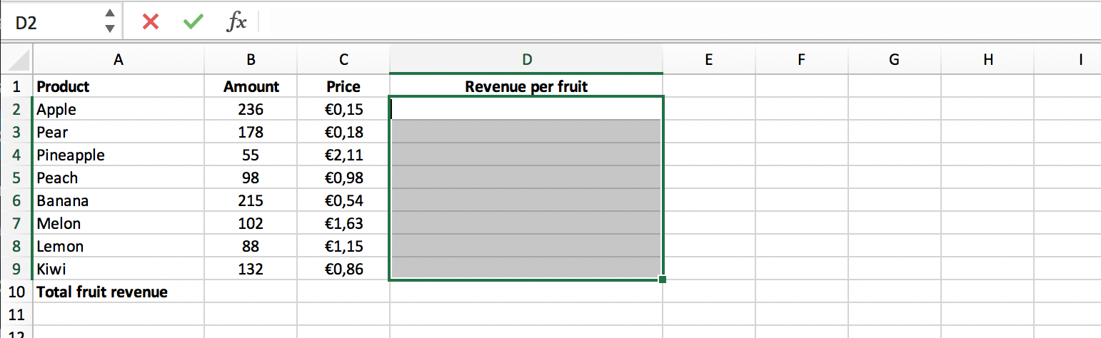 Multi cell array formula setup in Excel // PerfectXL Academy