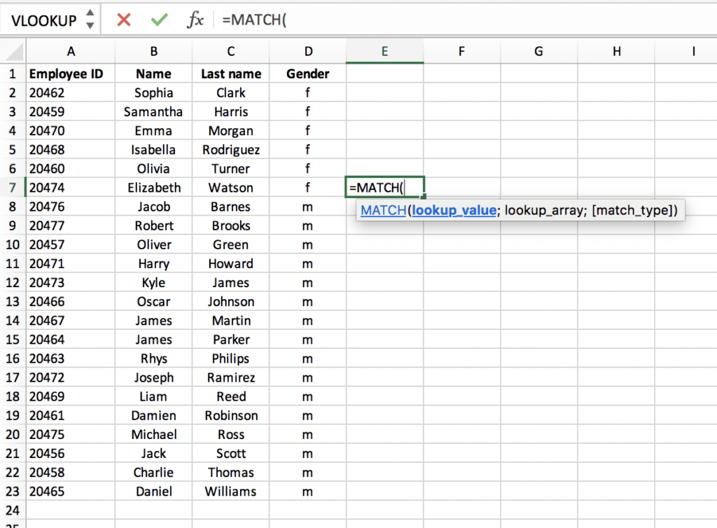 What is MATCH in Excel - Call MATCH function // PerfectXL Academy