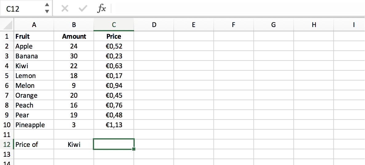 Initiate the VLOOKUP function in Excel // PerfectXL Academy