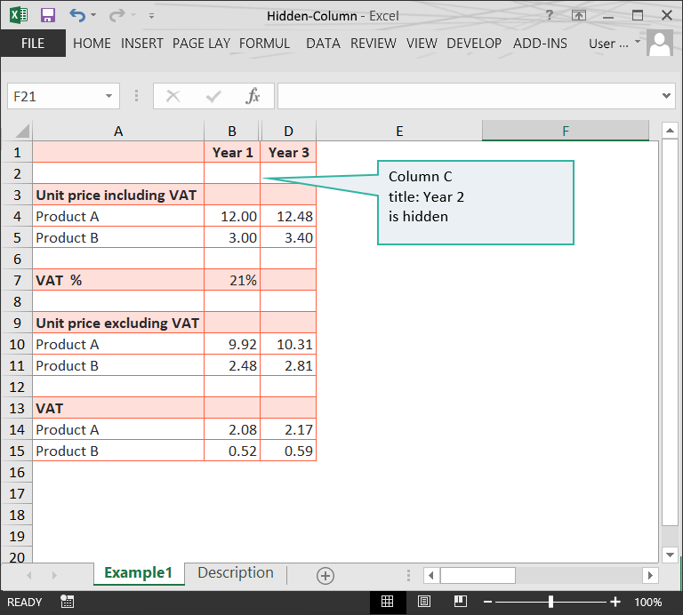 Hidden columns in Excel files // PerfectXL Academy