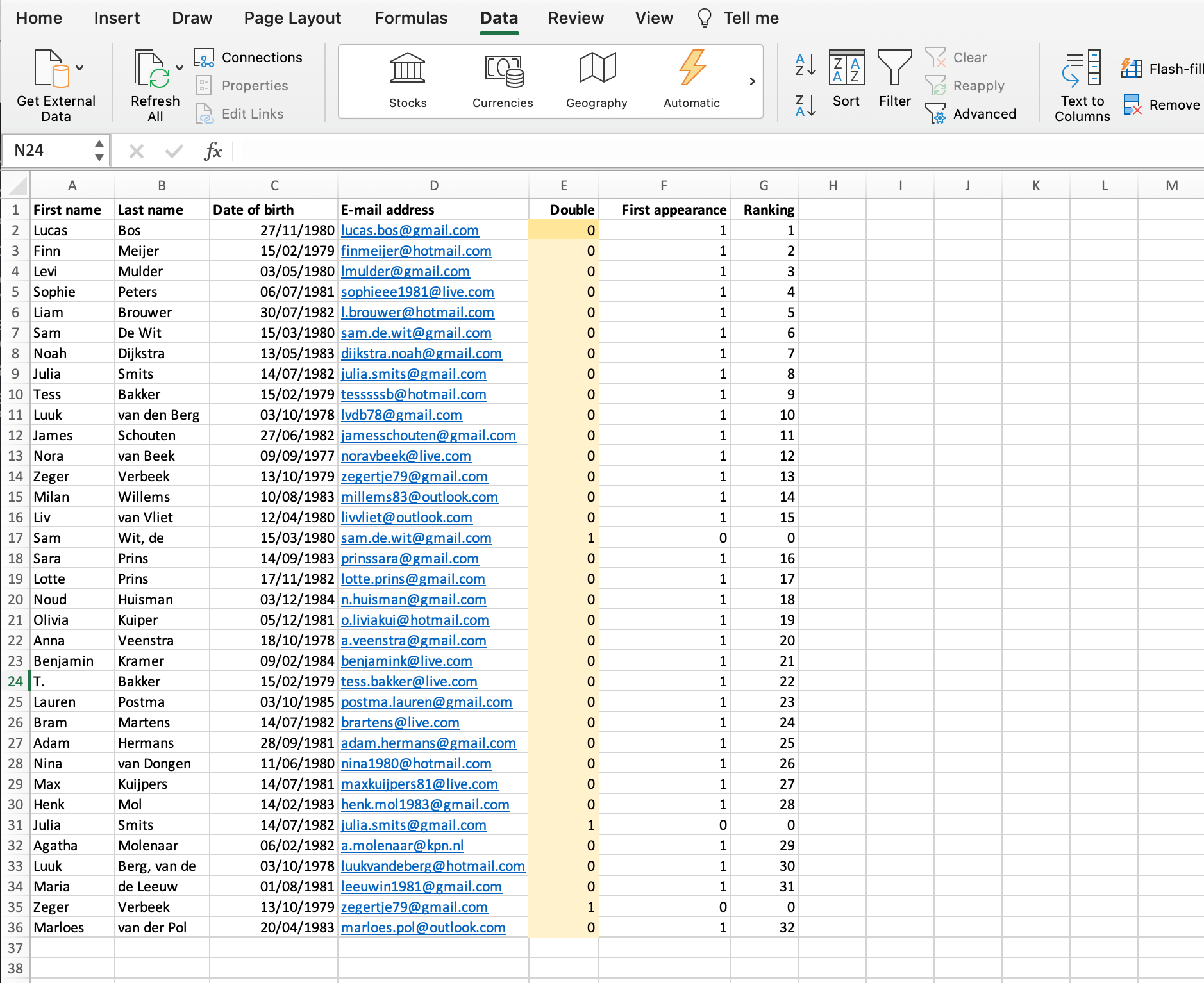 Manual deduplication in Excel // PerfectXL Academy