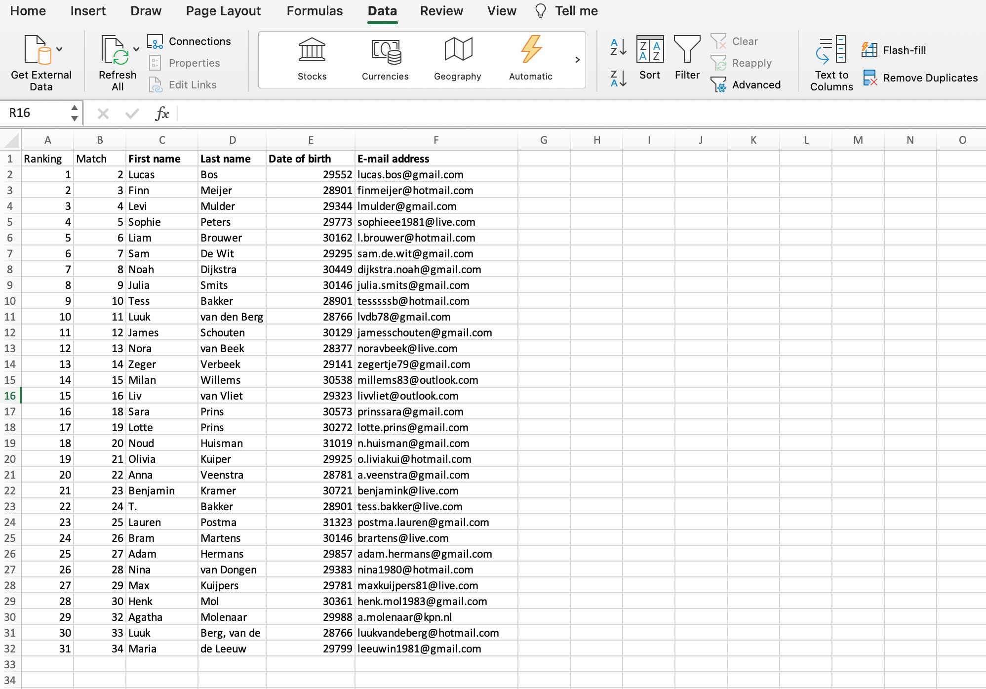 Result manual deduplication in Excel // Example // PerfectXL Academy