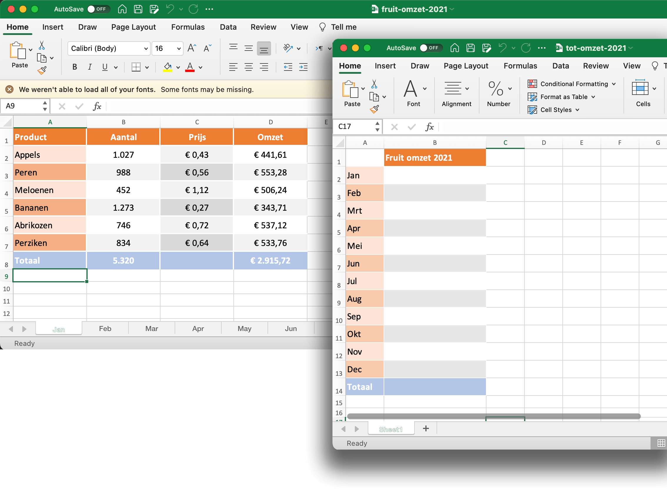 Open het bestemmingsbestand en het bronbestand om een externe link naar een andere werkmap te maken in Excel // PerfectXL Academy