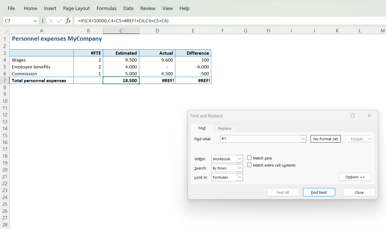 Zoeken in formules in Excel // PerfectXL