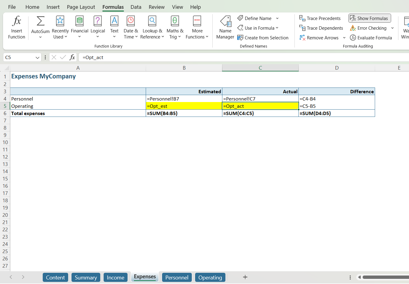 Transparante namen in Excel // PerfectXL